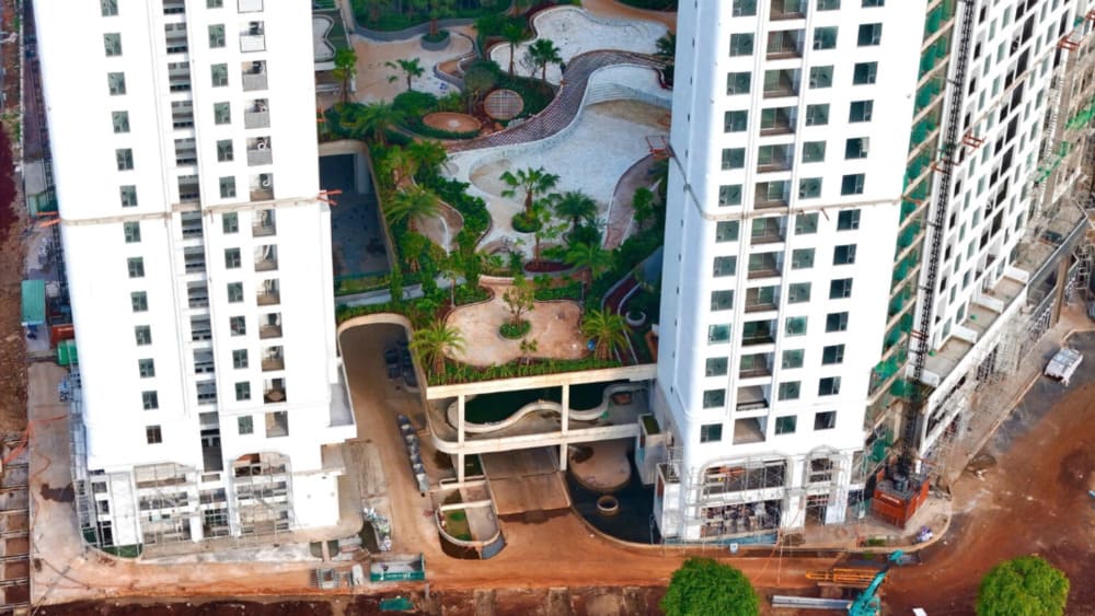 Các hạng mục cảnh quan Green Skyline đang được đẩy nhanh