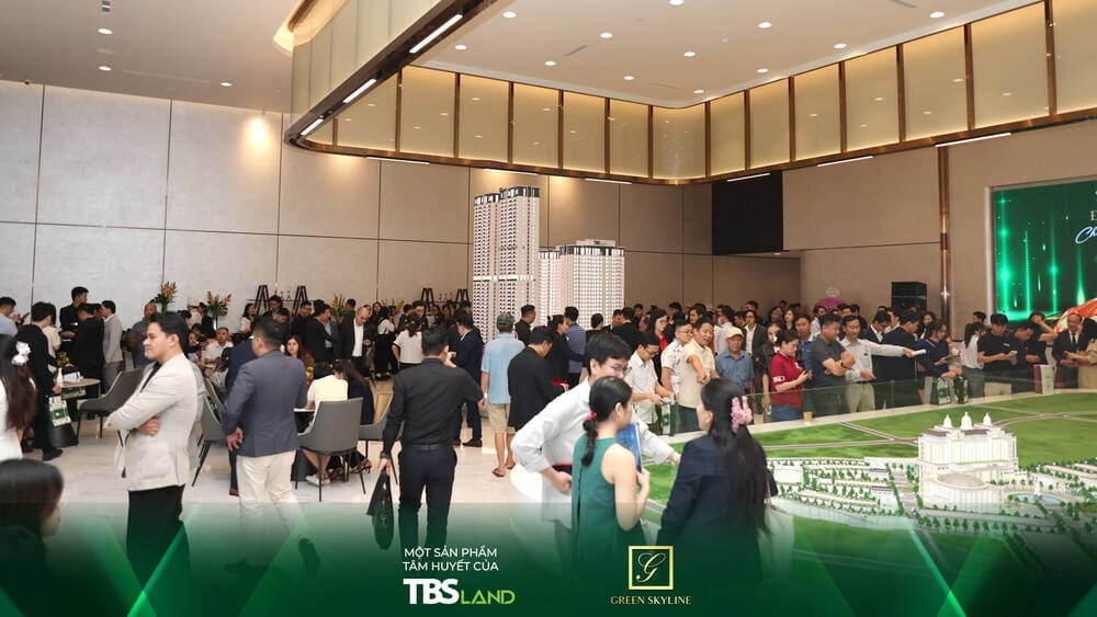 Nhà mẫu Green Skyline khai trương thành công tốt đẹp
